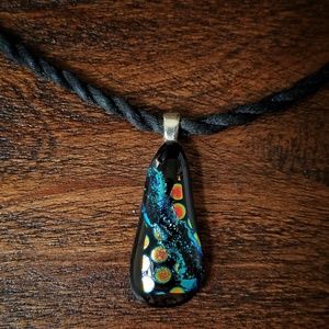 Artisan Dichroic Glass Pendant